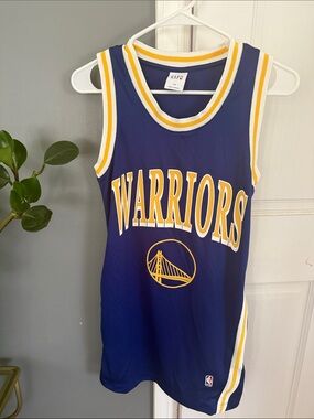 GAP Navy and Yellow Warriors Basketball Jersey